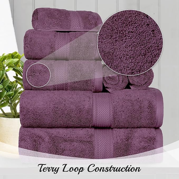 SUPERIOR Egyptian Cotton Pile Bath Sheet Set of 2, Ultra Soft Luxury Towels - Image 3