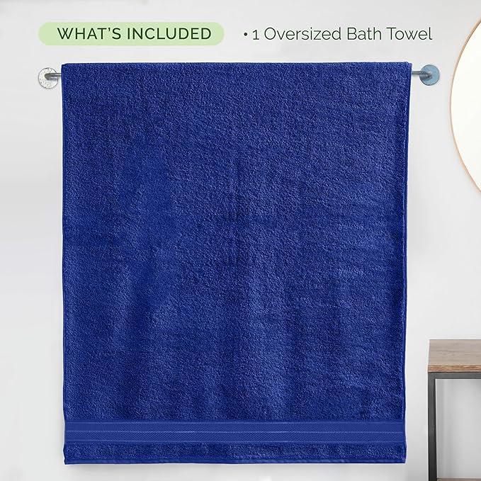 Elegant Comfort Three Line Popcorn Extra Large Luxury Bath Towel - Image 5