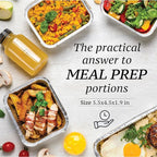 1 Lb Aluminum Pans with Lids, Disposable Baking Foil Containers, Takeout Food - Image 5