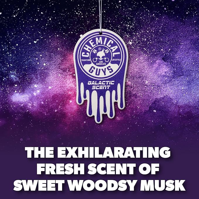Chemical Guys Hanging Air Freshener, Galactic Scent 12 Pack, Dorm Room & More - Image 4