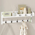 AMBIRD Wall Hooks with Shelf, 26.57 Inch Entryway Wood Coat Hooks by AMBIRD