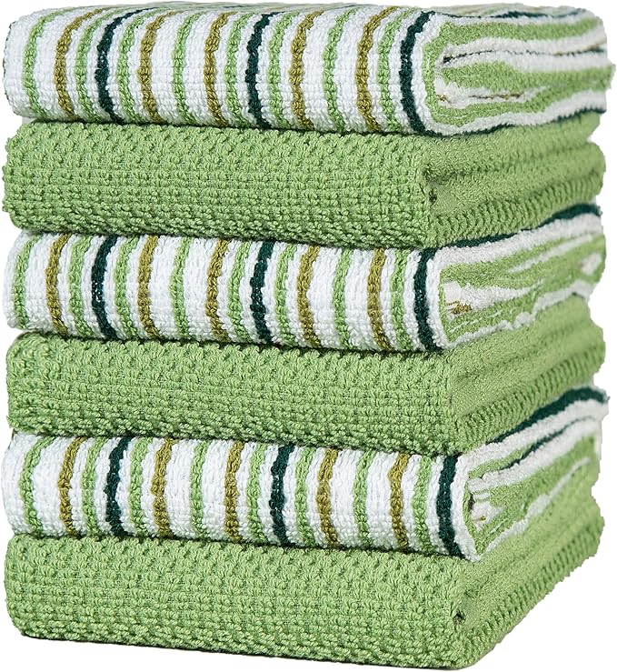 Sage 16'x 26' Cotton Kitchen Towels by BumbleTowels