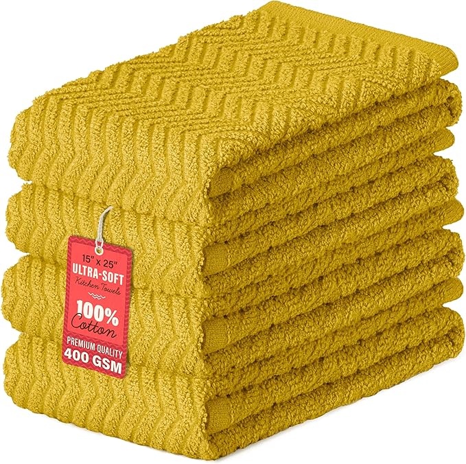 DecorRack 100% Cotton Kitchen Towels by DecorRack