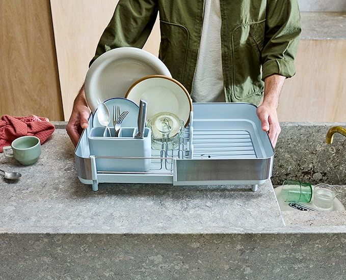 Joseph Joseph Extend Steel Plus Extendable Dish Rack Steel, Small to Large Dish - Image 6