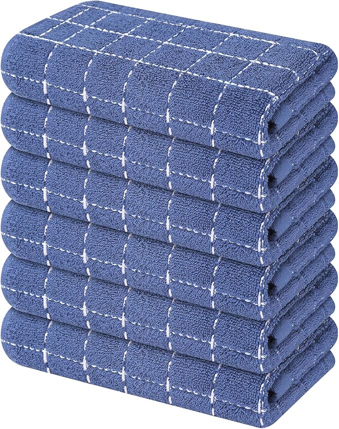 Mordimy 100% Cotton Terry Cloth Kitchen Towels, Super Soft and Absorbent Dish by Mordimy