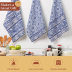 Maison d' Hermine Kitchen Towels Set of 3 100% Cotton 27.50" x 20" Reusable - Image 5