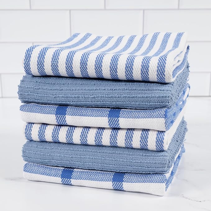 KAF Home Premium Kitchen Towels, Large 100% Cotton, Flat & Terry Absorbent Dish - Image 3