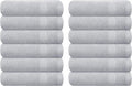 GLAMBURG Ultra Soft 12-Piece Washcloths Set 13x13-100% Ringspun Cotton by GLAMBURG