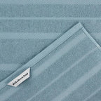 KitchenAid Albany Kitchen Towel 4-Pack Set, Fog Blue/White - Image 4