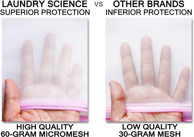 Premium Bra Wash Bag – Set of 3 Mesh Lingerie Laundry Bags - Image 3