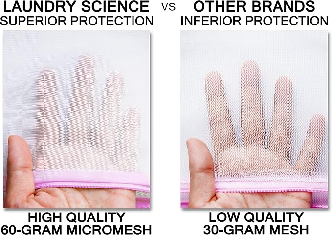 Premium Bra Wash Bag – Set of 3 Mesh Lingerie Laundry Bags - Image 3