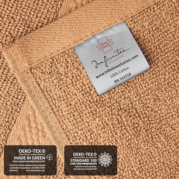 Infinitee Xclusives Beige Hand Towels - Image 5