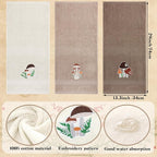 3 Pcs Mushroom Decorative Hand Towels - Image 2