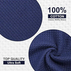 Homaxy 100% Cotton Waffle Weave Kitchen Towels, 13 x 28 Inches Super Absorbent - Image 2
