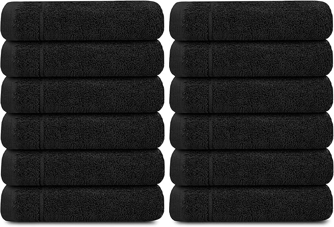 Tens Towels Pack of 12 Washcloths, 12 x 12 Inches, Lighter Weight, Quick to Dry - Image 8