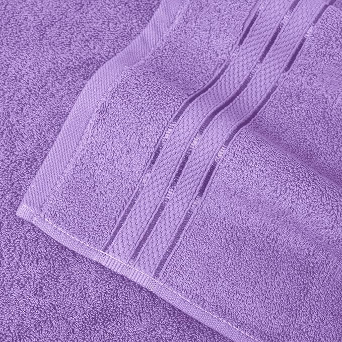 Elegant Comfort Three Line Popcorn Extra Large Luxury Bath Towel - Image 6