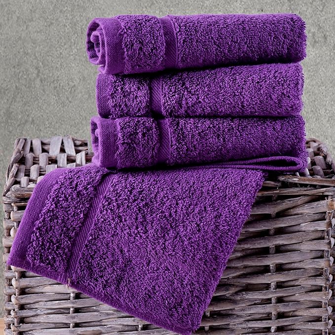 Hawmam Linen Luxury Cotton Washcloths 13x13 Inch - Image 5