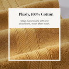 Modern Threads Trefoil Filigree 6-Piece 100% Cotton Towel Set – Reversible Yarn - Image 5