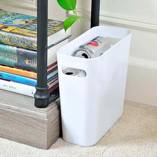 Youngever 1.5 Gallon Slim Trash Can, Plastic Garbage Container Bin, Small Trash - Image 3