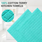 Homaxy Premium Cotton Kitchen Towels 16"x 28", Large Natural Ring Spun 390 GSM - Image 2