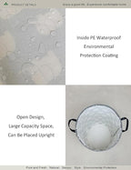 Round waterproof laundry basket, foldable storage basket, laundry Hampers - Image 4