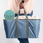 CleverMade Collapsible Laundry Tote 2-Pack – Foldable Carry-All Storage Bin - Image 7
