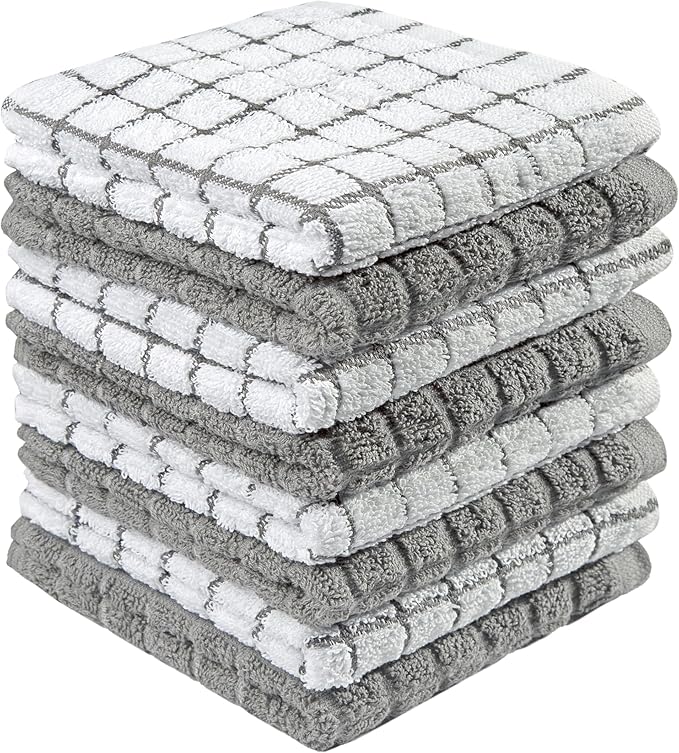 Bumble Dish Cloths | 12" x 12" | 100% Cotton Kitchen Towels | 405 GSM | Soft by BumbleTowels