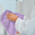 White Classic Luxury Lavender Hand Towels - Image 8