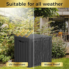 TARKARI 35 Gallon Lockable Resin Deck Box, Waterproof & UV-Resistant Outdoor Storage Box for Outdoor Cushion Storage, Garden Tools & Pool Accessories Storage, Black - Image 5