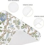 Blue Green Floral Bird Dish Drying Mats 18x24 Inch Blue Green Vintage Flowers - Image 7