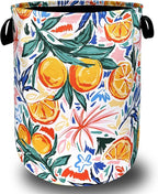 Tropical Fruit Orange Laundry Hamper Summer Colorful Laundry Basket by SELIONLIKN