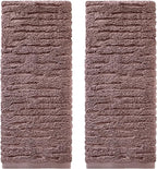 SKL Home CloudSoft Cotton Luxury 2-Piece Hand Towel Set, Soft Plum by SKLHomebySaturdayKnightLtd