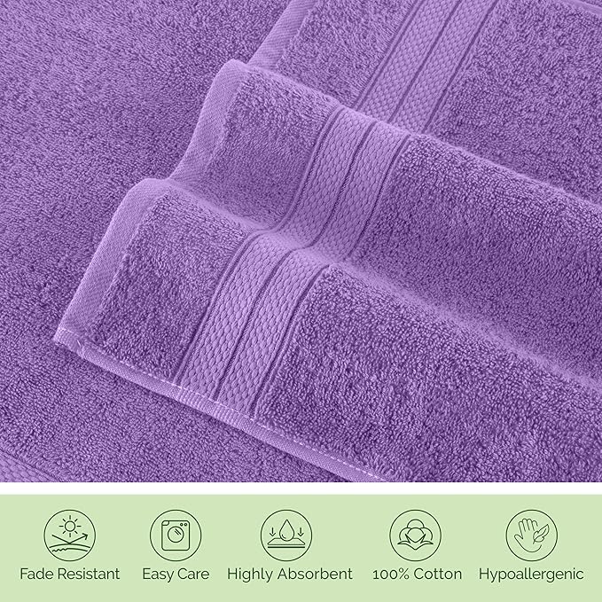 Elegant Comfort Luxury 6-Piece Towel Set, Premium Soft 100% Turkish Cotton - Image 8