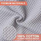 BOOMIBOO 6-Pack Kitchen Dish Cloths, 100% Cotton Waffle Weave, Ultra Soft - Image 3