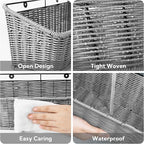 GRANNY SAYS Wicker Hanging Basket, 2 Pack Storage Baskets - Image 4