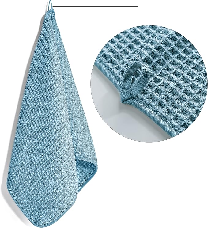 POLYTE 430 GSM Microfiber Lint Free Hand Towel, 16 x 30 in, 4 Pack - Image 3