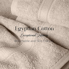 SUPERIOR Egyptian Cotton Pile 6 Piece Towel Set, Includes 2 Bath, 2 Hand - Image 5