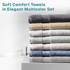 Fabdreams 100% Organic Cotton Bath Towel Set of 6 700 GSM Hotel Premium Plush - Image 5