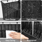 GRANNY SAYS Wicker Hanging Basket, 2 Pack Wall Basket - Image 4