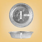 PLASTICPRO 7'' Inch Round Tin Foil Pans Disposable Aluminum, Freezer & Oven Safe - Image 2