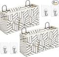 2pcs Large Wall Hanging Storage Bag, Door Closet Linen Fabric Pockets Organizer by HZZTYBRNY