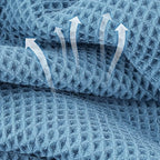 Microfiber Waffle Face Towels, 2 Pieces, Fast Drying, Lint Free 430 GSM - Image 2