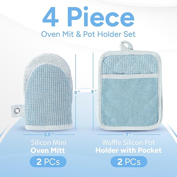 Casa Platino BBQ Gloves & Potholders Set, Pot Holder - Image 2