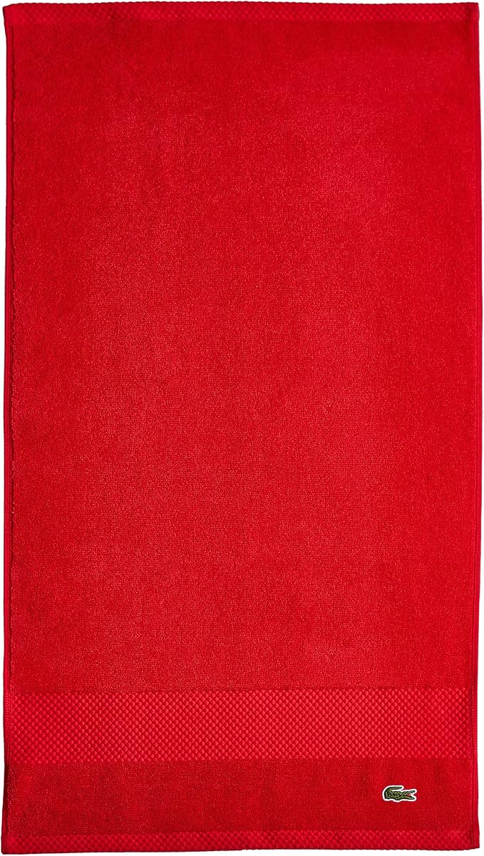 Lacoste Heritage 100% Supima Cotton Hand Towel, Formula One, Premium Super Soft by LACOSTE