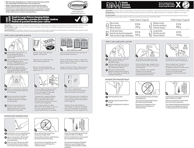 Command Clear Variety Pack, Including 8 Pairs of Picture Hangers, 4 Clear Wire - Image 11
