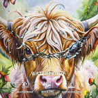 Highland Cow Laundry Basket Floral Foldable Funny Laundry Hamper Oxford Cloth - Image 5