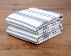 Sticky Toffee Hand Towels for Bathroom Set of 2 – 28x16 in White and Navy Blue - Image 4