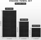 Utopia Towels 8 Piece Luxury Towel Set, 2 Bath, 2 Hand, and 4 Wash Cloths - Image 2