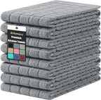 Homaxy Premium Cotton Kitchen Towels 16"x 28", Large Natural Ring Spun 390 GSM by Homaxy