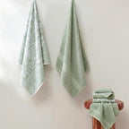 Modern Threads Trefoil Filigree 6-Piece 100% Cotton Towel Set – Reversible Yarn - Image 2